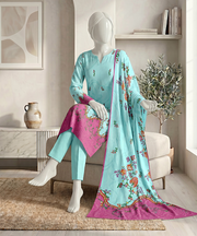 Ittehad Signature Vol-01 Printed Premium Lawn Unstitched 3Pc Suit D-02