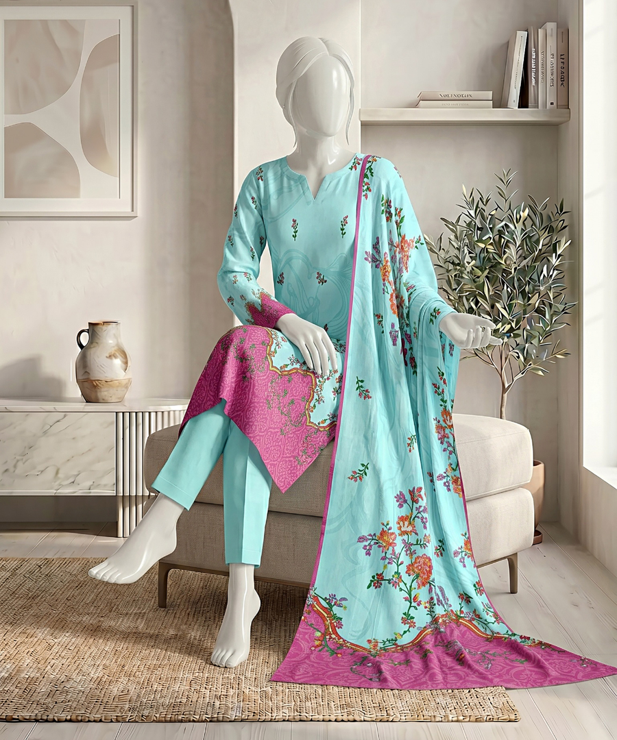 Ittehad Signature Vol-01 Printed Premium Lawn Unstitched 3Pc Suit D-02