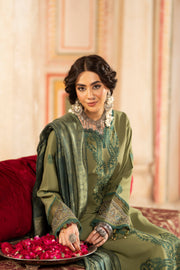 CELTS Premium Embroidered Dhanak Unstitched 3Pc Suit D-03