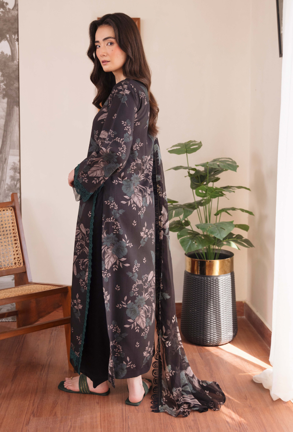Humdum Coco Digital Printed Viscose Unstitched 3Pc Suit D-03