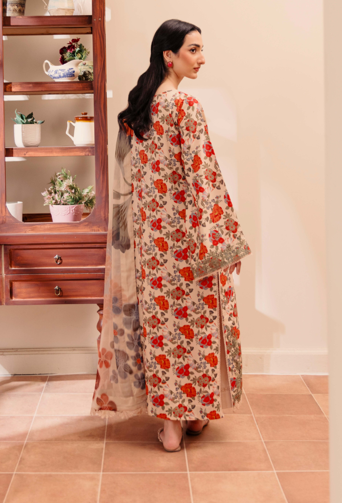 Humdum Miral Embroidered Viscose Unstitched 3Pc Suit D-03