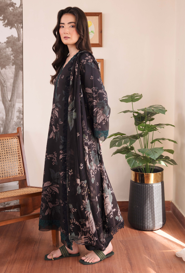 Humdum Coco Digital Printed Viscose Unstitched 3Pc Suit D-03
