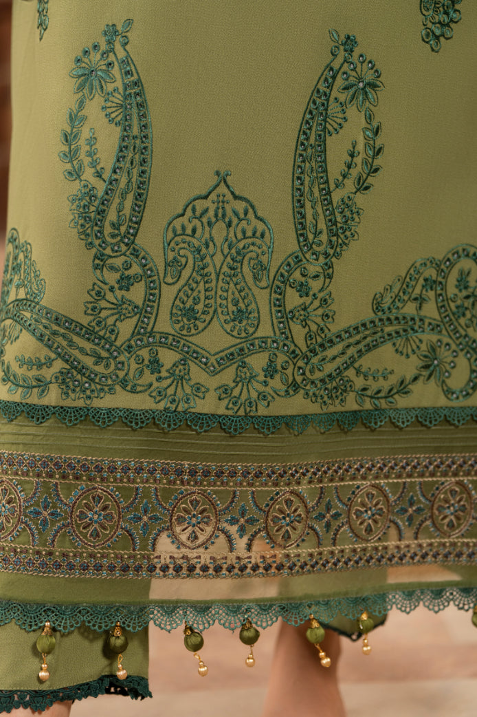 CELTS Premium Embroidered Dhanak Unstitched 3Pc Suit D-03