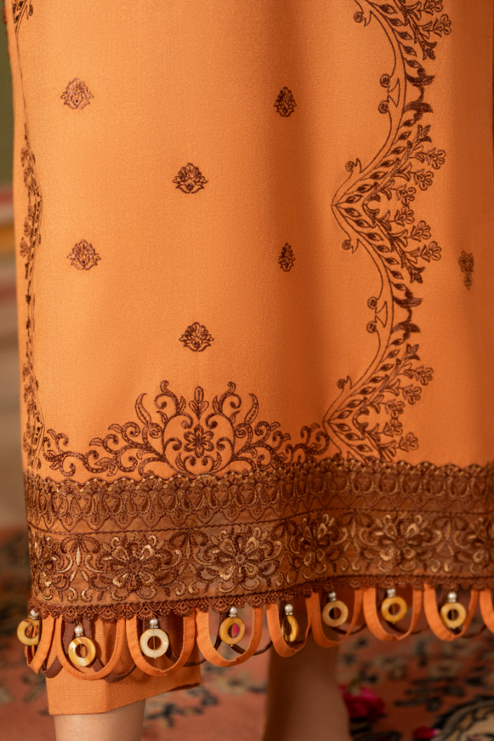 CELTS Premium Embroidered Dhanak Unstitched 3Pc Suit D-04