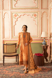 CELTS Premium Embroidered Dhanak Unstitched 3Pc Suit D-04
