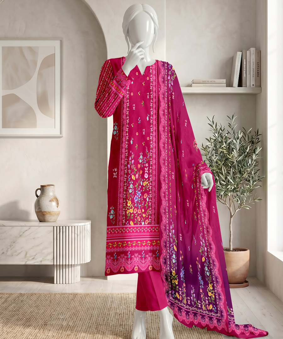 Ittehad Signature Vol-01 Printed Premium Lawn Unstitched 3Pc Suit D-04