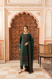 CELTS Premium Embroidered Dhanak Unstitched 3Pc Suit D-05