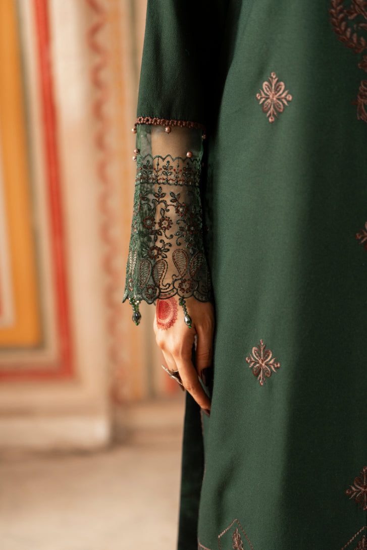 CELTS Premium Embroidered Dhanak Unstitched 3Pc Suit D-05