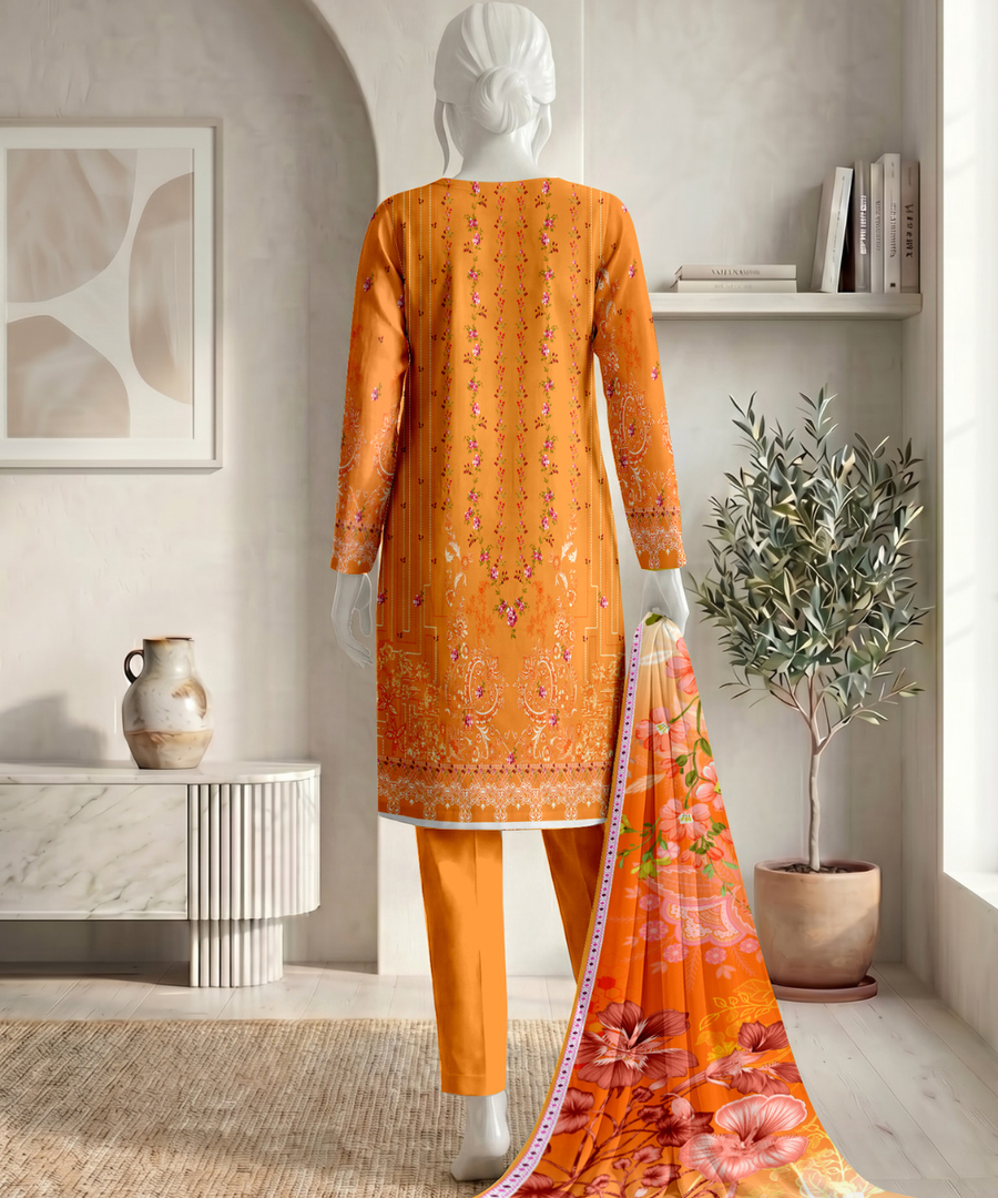 Ittehad Signature Vol-01 Printed Premium Lawn Unstitched 3Pc Suit D-05