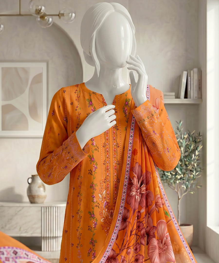Ittehad Signature Vol-01 Printed Premium Lawn Unstitched 3Pc Suit D-05