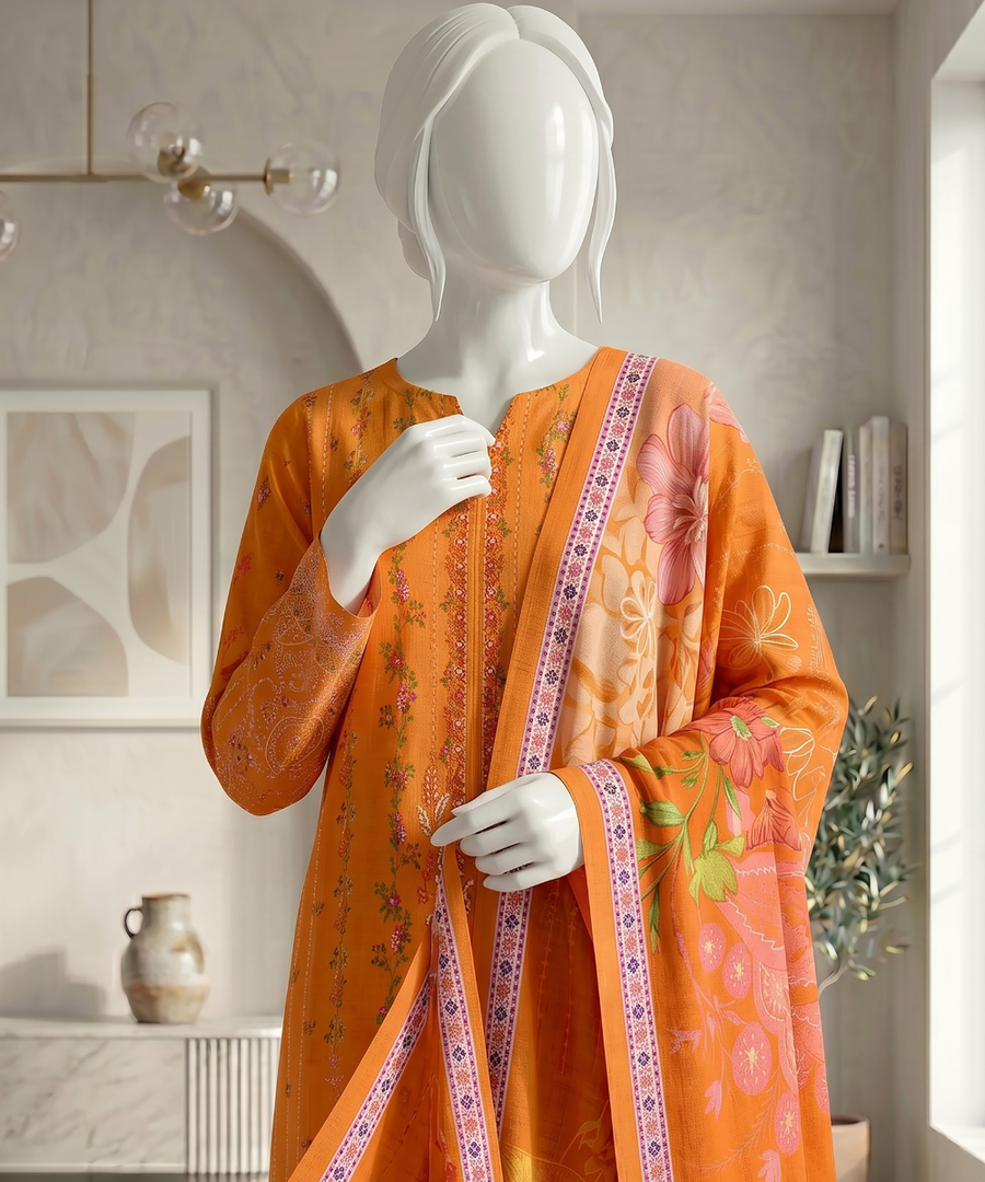 Ittehad Signature Vol-01 Printed Premium Lawn Unstitched 3Pc Suit D-05