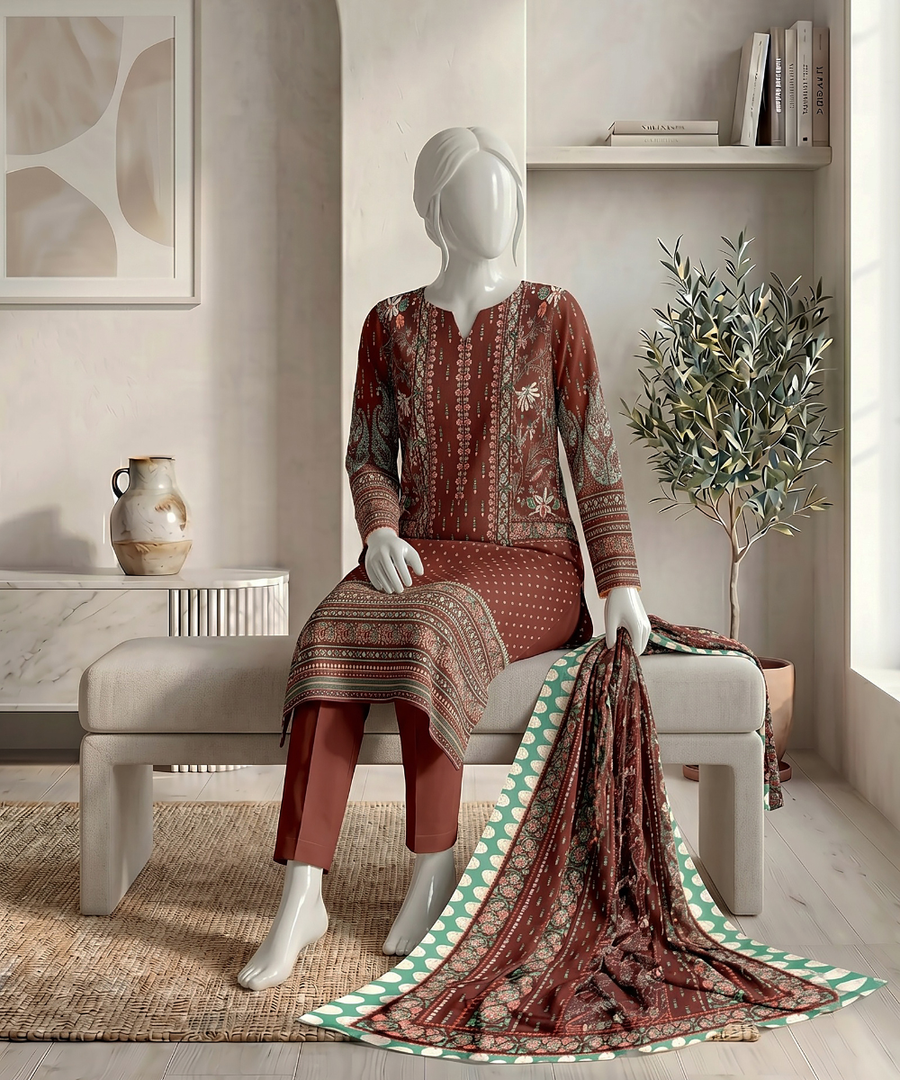 Ittehad Signature Vol-01 Printed Premium Lawn Unstitched 3Pc Suit D-06
