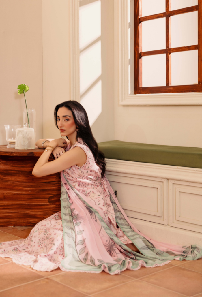 Humdum Miral Embroidered Viscose Unstitched 3Pc Suit D-07