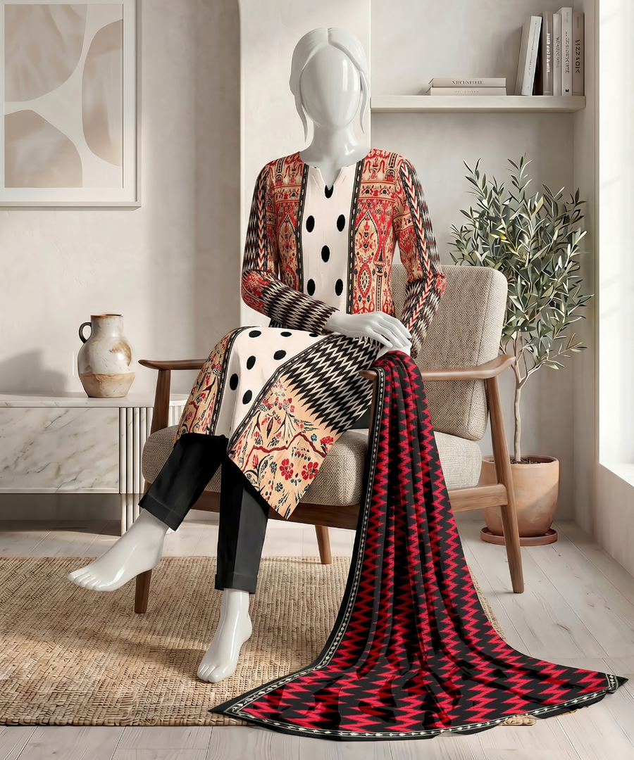 Ittehad Signature Vol-01 Printed Premium Lawn Unstitched 3Pc Suit D-07