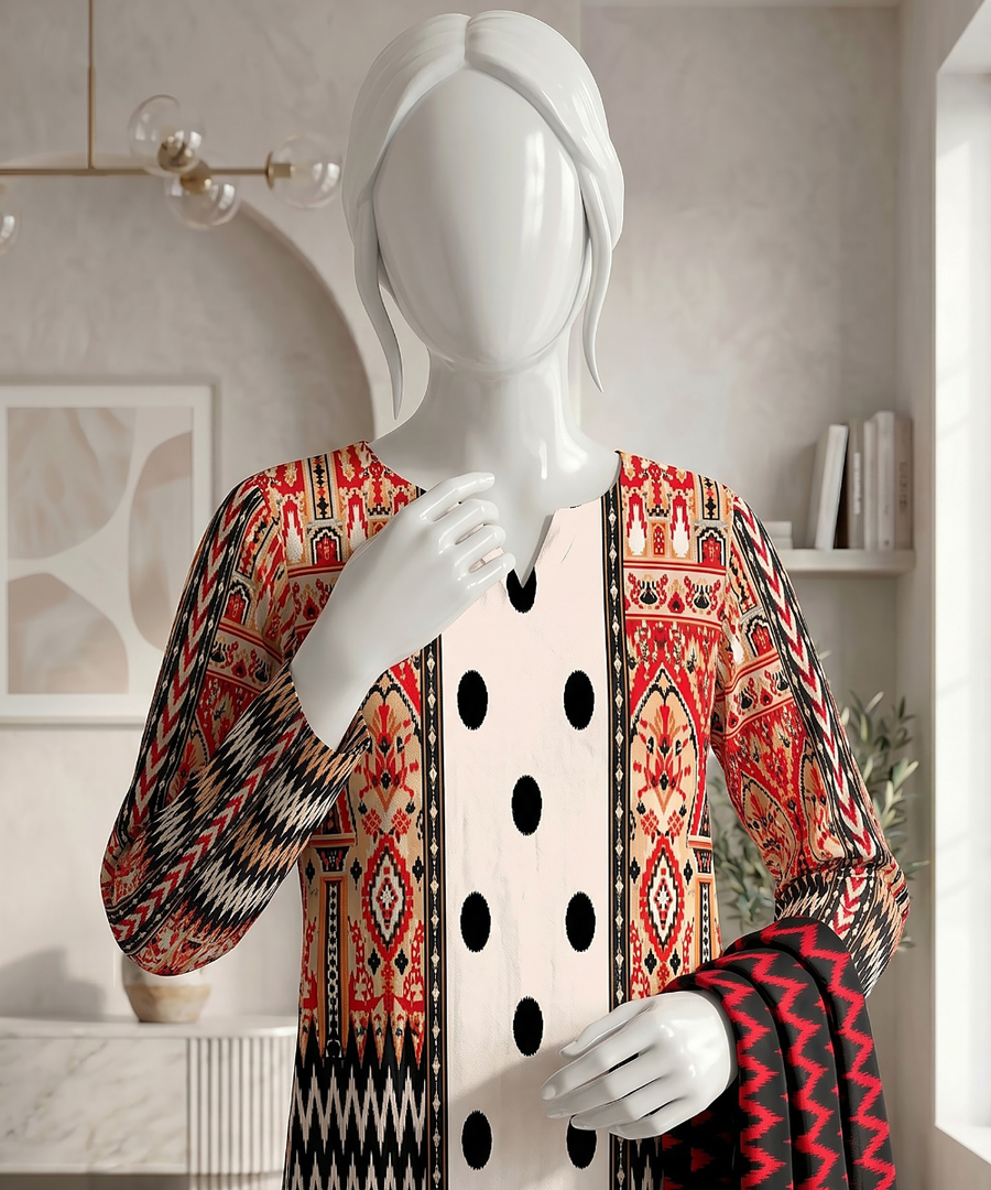 Ittehad Signature Vol-01 Printed Premium Lawn Unstitched 3Pc Suit D-07
