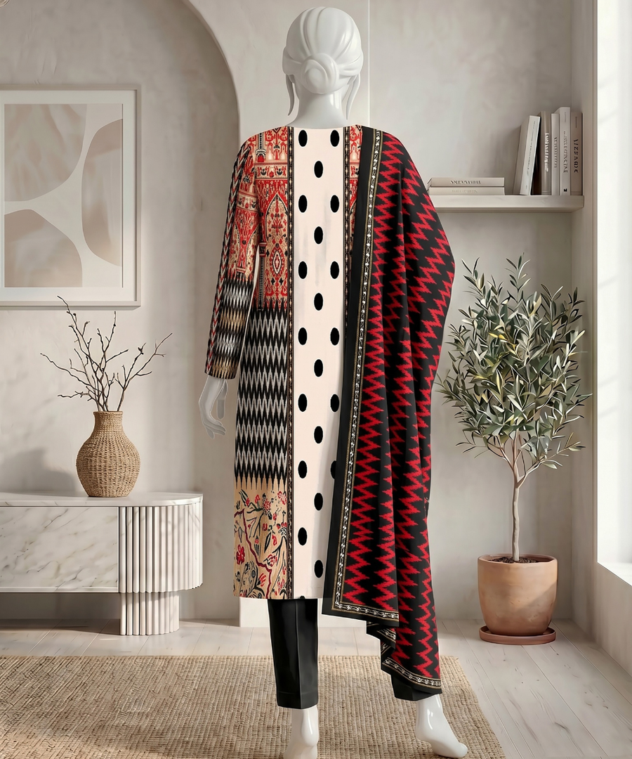 Ittehad Signature Vol-01 Printed Premium Lawn Unstitched 3Pc Suit D-07
