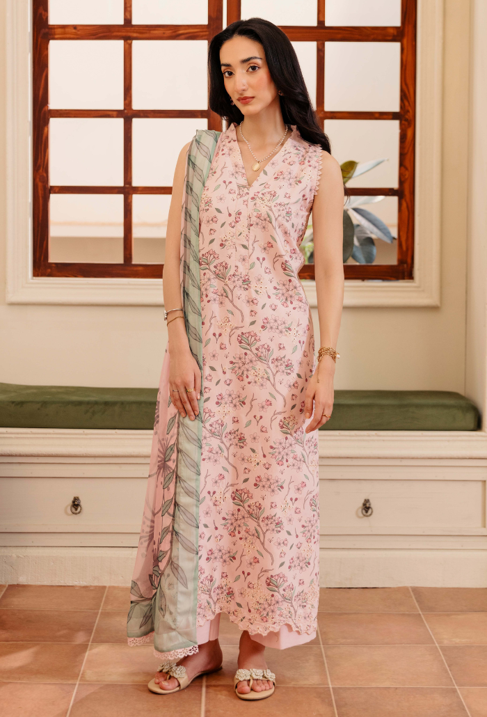 Humdum Miral Embroidered Viscose Unstitched 3Pc Suit D-07
