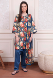 Humdum Coco Digital Printed Viscose Unstitched 3Pc Suit D-08