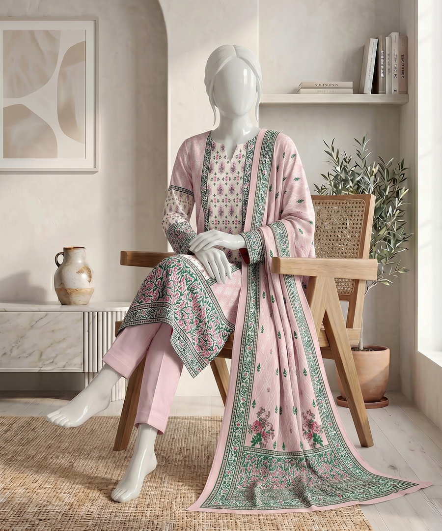 Ittehad Signature Vol-01 Printed Premium Lawn Unstitched 3Pc Suit D-08