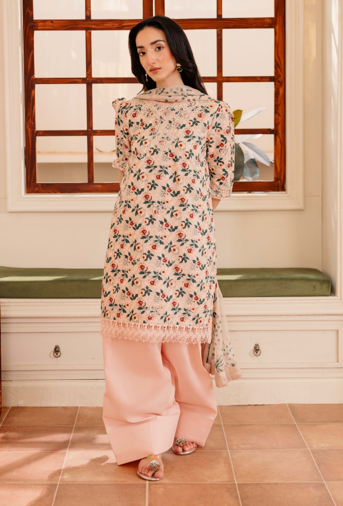 Humdum Miral Embroidered Viscose Unstitched 3Pc Suit D-08
