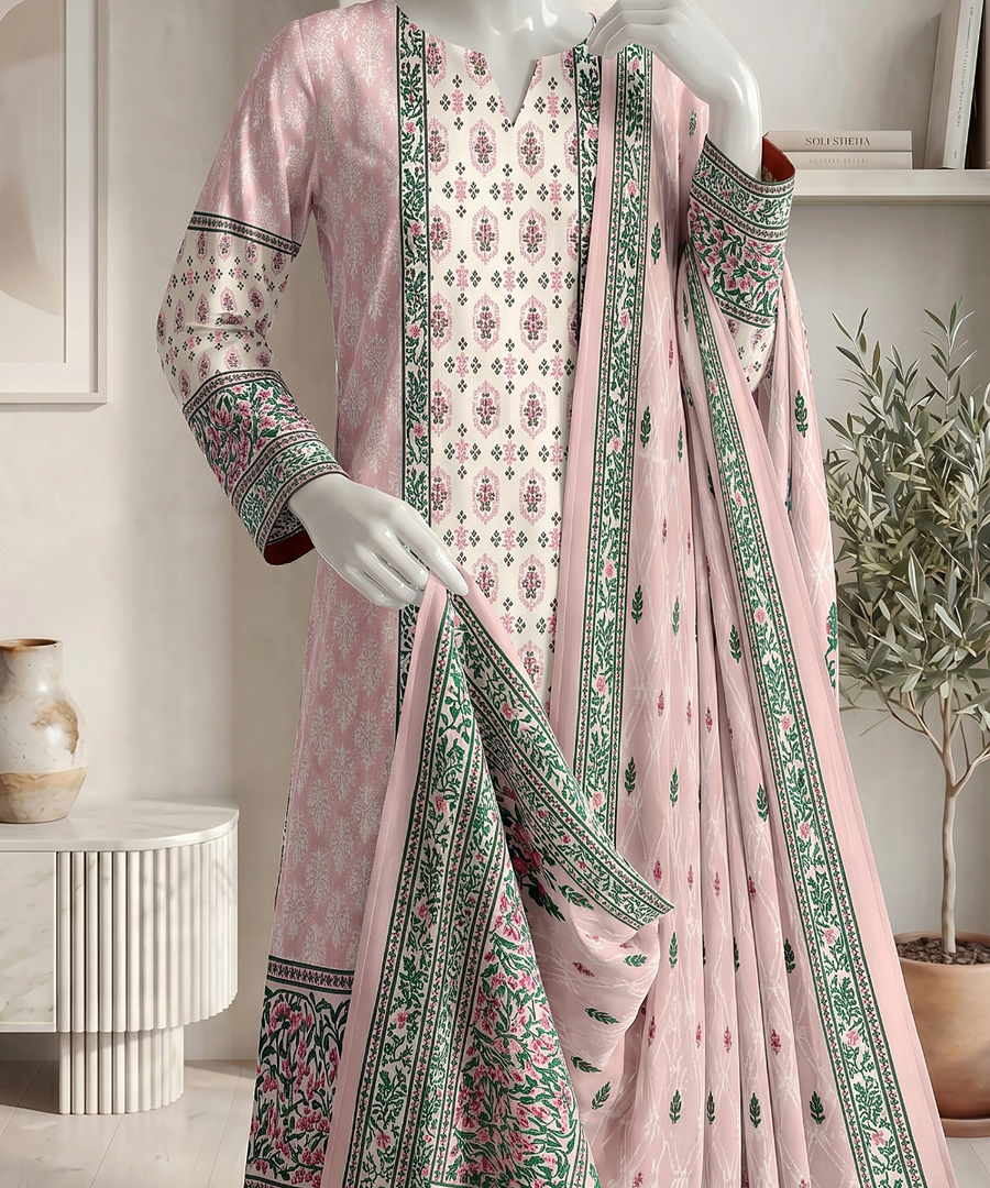 Ittehad Signature Vol-01 Printed Premium Lawn Unstitched 3Pc Suit D-08
