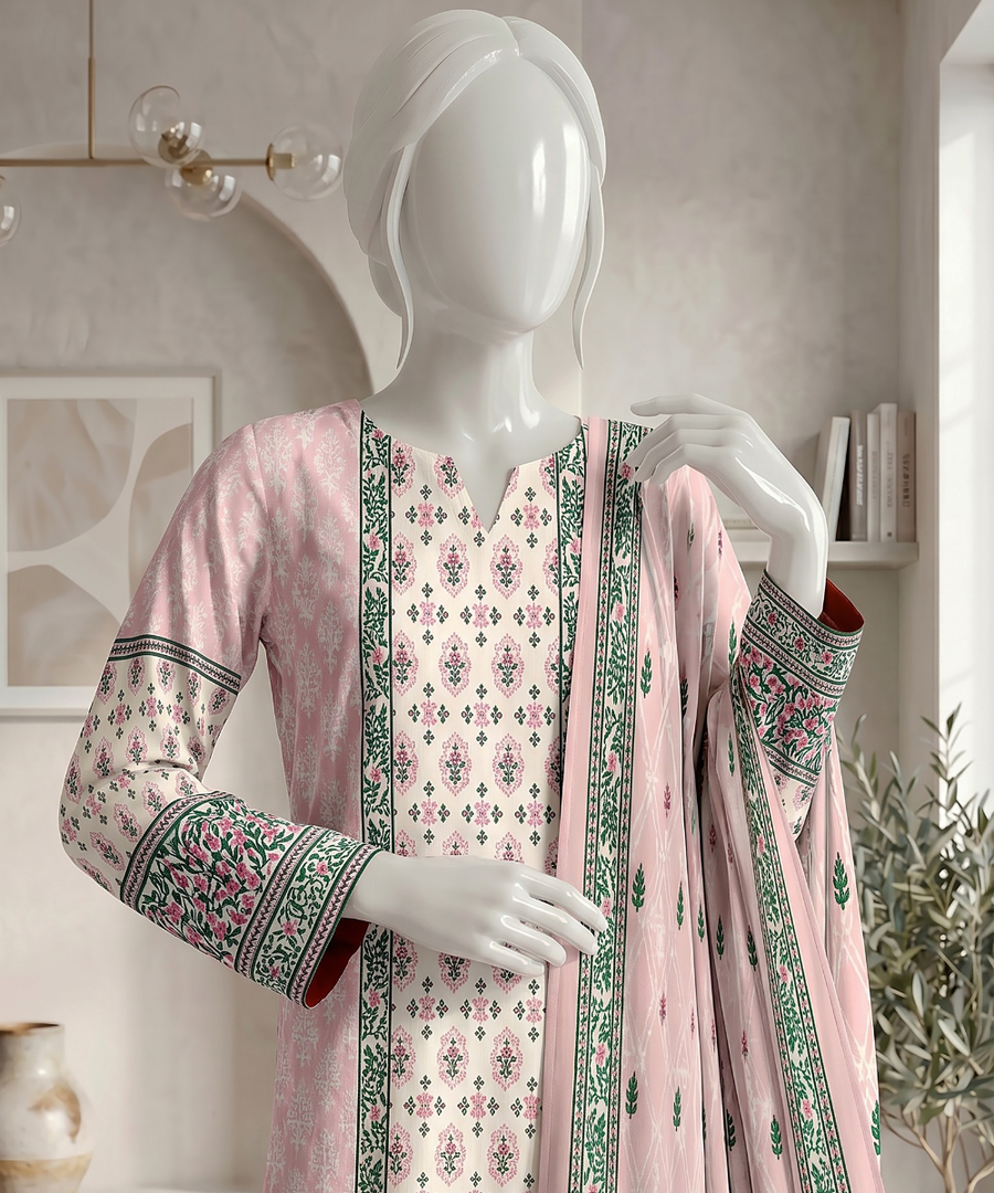 Ittehad Signature Vol-01 Printed Premium Lawn Unstitched 3Pc Suit D-08