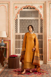 CELTS Premium Embroidered Dhanak Unstitched 3Pc Suit D-09
