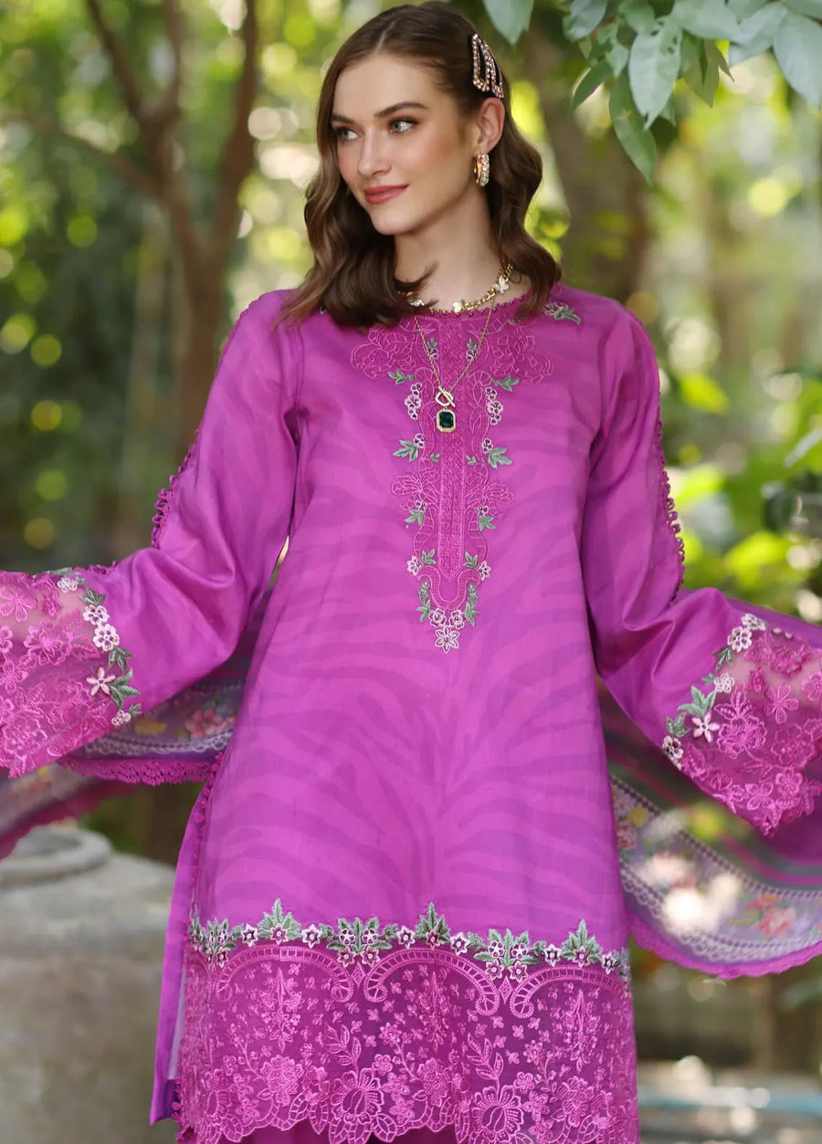 Noor by Saadia Asad Eid Luxe Printedkari Unstitched 3Pc Suit D-01A