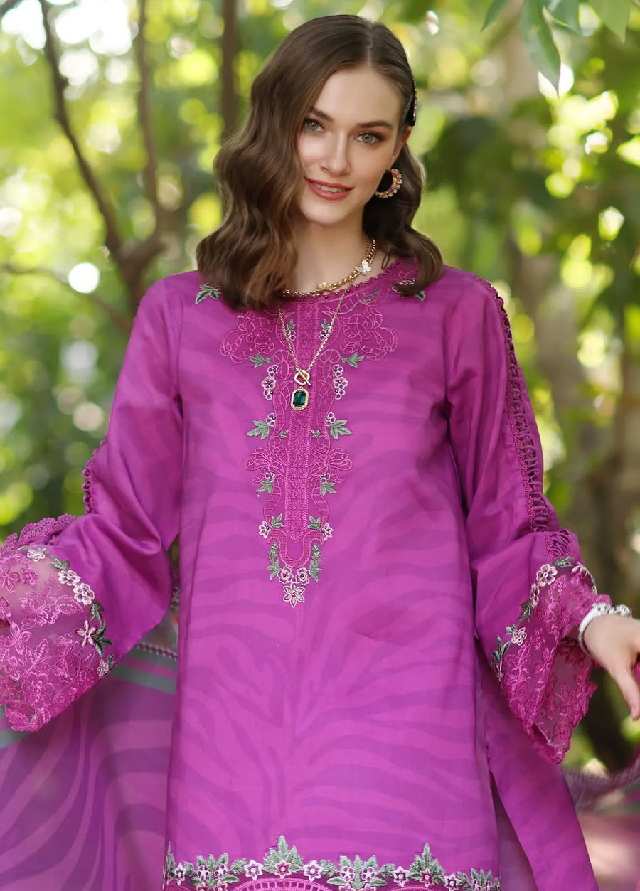 Noor by Saadia Asad Eid Luxe Printedkari Unstitched 3Pc Suit D-01A