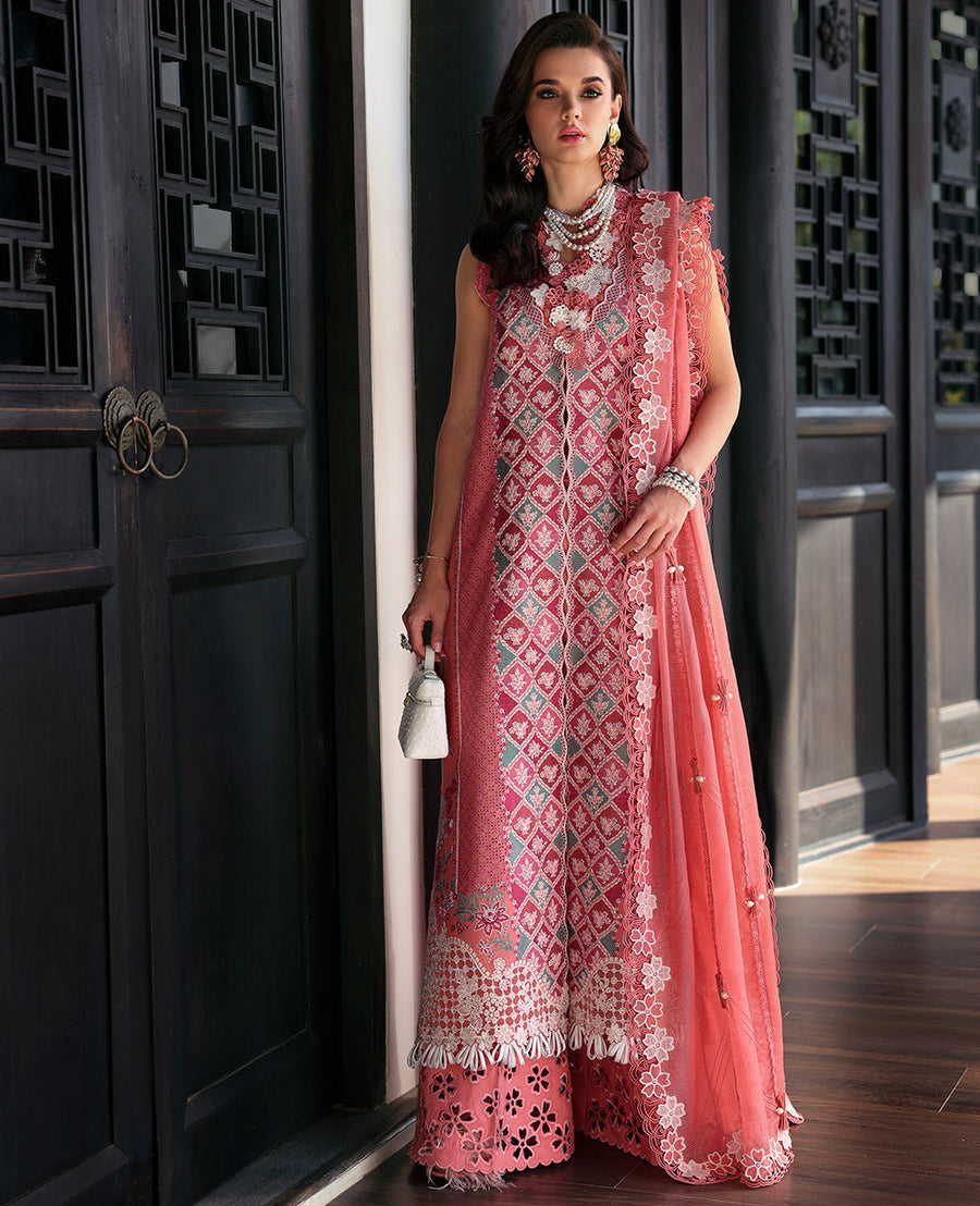 Republic WomensWear Kalani Embroidered Lawn Unstitched 3Pc Suit D1-A - Ayra