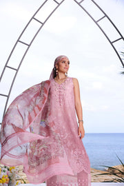 Noor by Saadia Asad Luxe PrintKari Unstitched Lawn 3Pc Suit D1-B