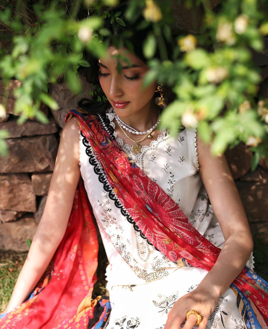 Republic WomensWear Talia Embroidered Lawn Unstitched 3Pc Suit D1-B LUNARA