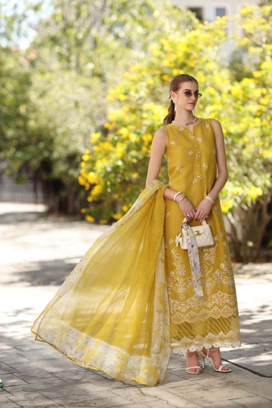 Noor by Saadia Asad Eid Luxe Printkhaas Unstitched 3Pc Suit D-01B