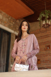 Noor by Saadia Asad Luxury Eid Handwork Schiffli Laserkari Unstitched Suit D01-B Sorina