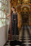 Noor by Saadia Asad Embroidered Cotton Net Unstitched 3Pc Suit D-01 Black