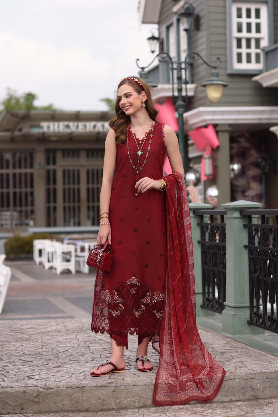 Noor by Saadia Asad Eid Luxe Chikankari Unstitched 3Pc Suit D-01
