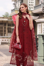 Noor by Saadia Asad Eid Luxe Chikankari Unstitched 3Pc Suit D-01