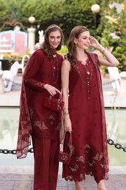 Noor by Saadia Asad Eid Luxe Chikankari Unstitched 3Pc Suit D-01