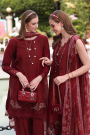 Noor by Saadia Asad Eid Luxe Chikankari Unstitched 3Pc Suit D-01