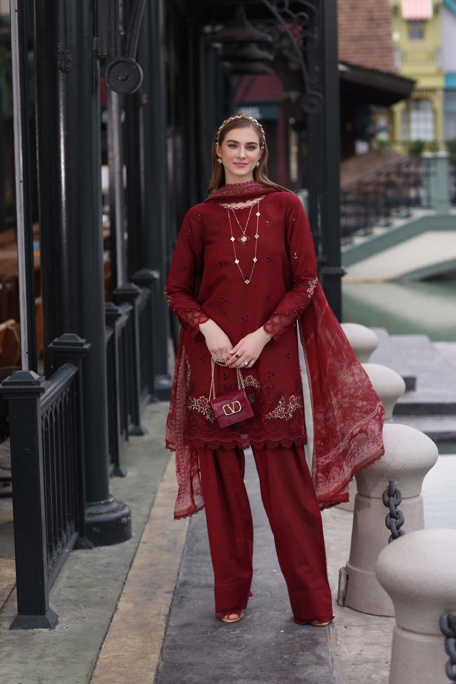 Noor by Saadia Asad Eid Luxe Chikankari Unstitched 3Pc Suit D-01
