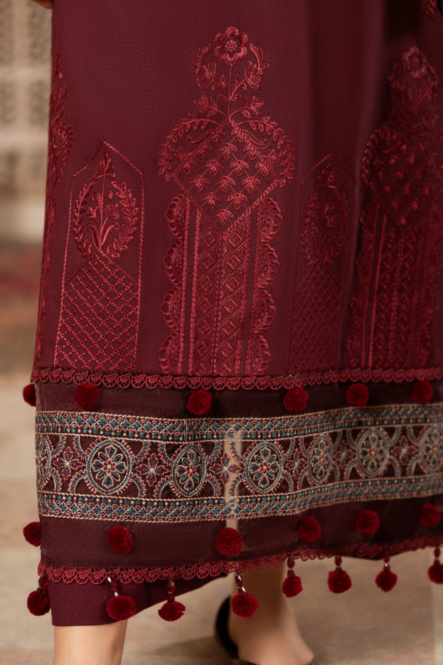 CELTS Premium Embroidered Dhanak Unstitched 3Pc Suit D-10