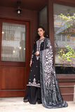 Noor by Saadia Asad Embroidered Linen Unstitched 3Pc Suit D-10A