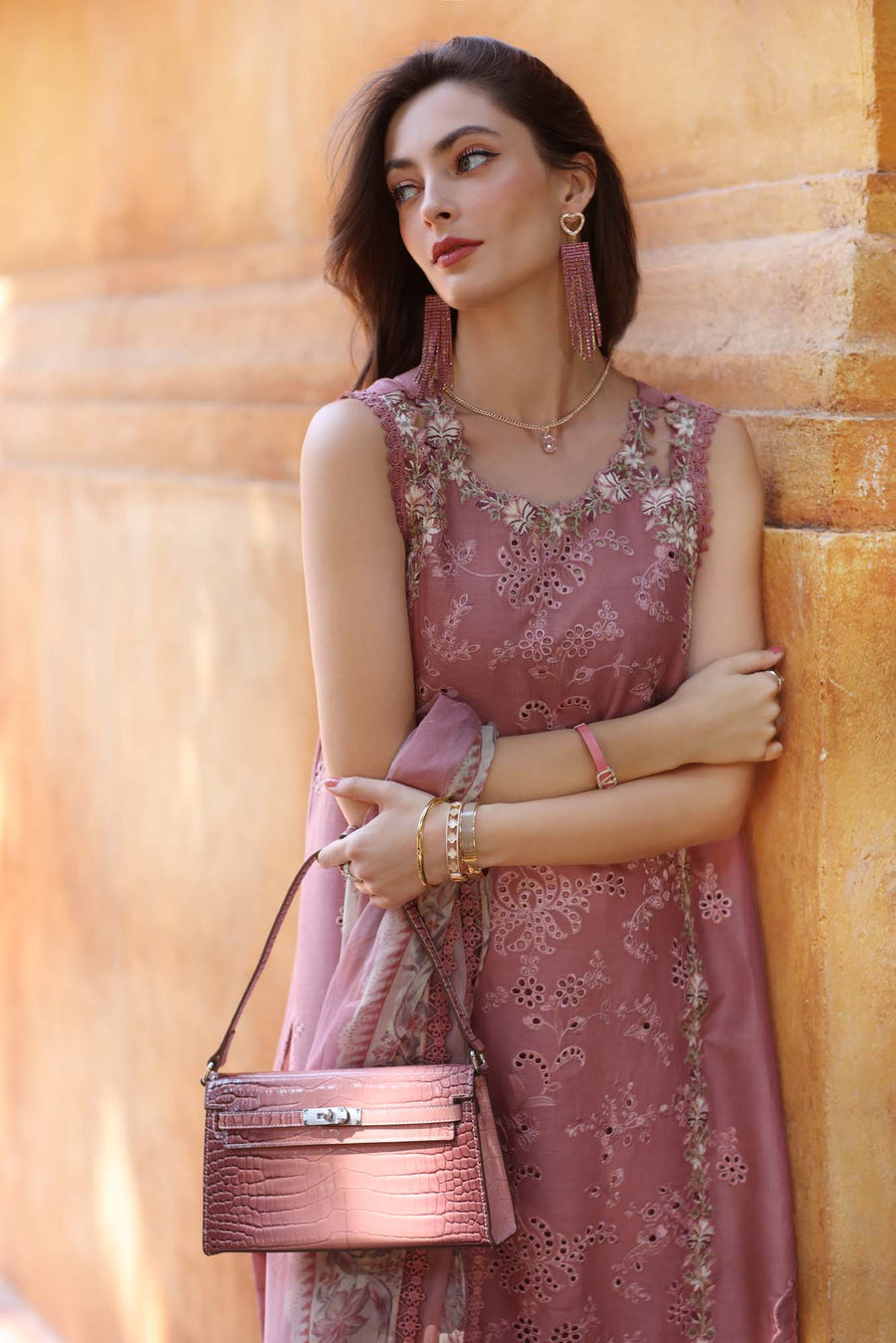 Noor by Saadia Asad Eid Luxury Handwork Laserkari Unstitched 3Pc Suit D-10B