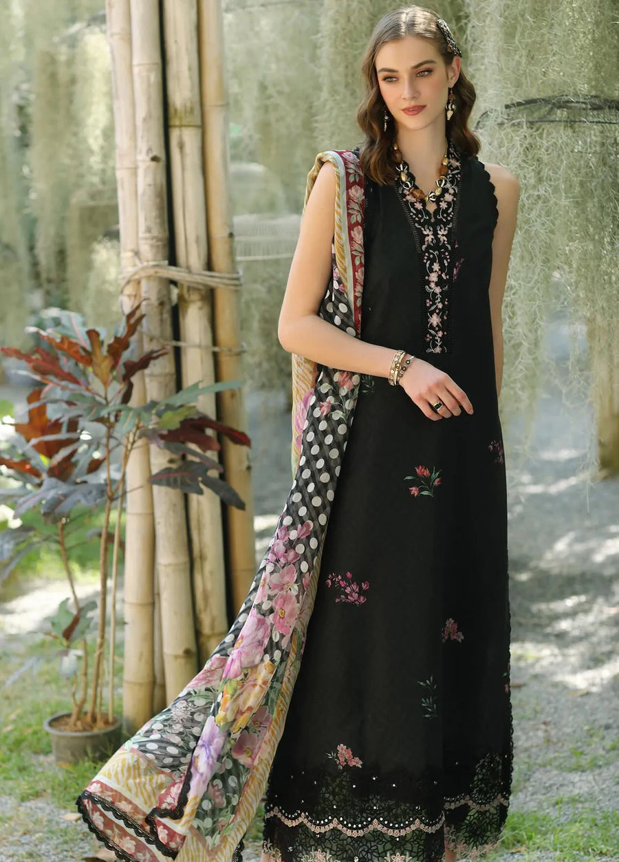 Noor by Saadia Asad Eid Luxe Printedkari Unstitched 3Pc Suit D-10B