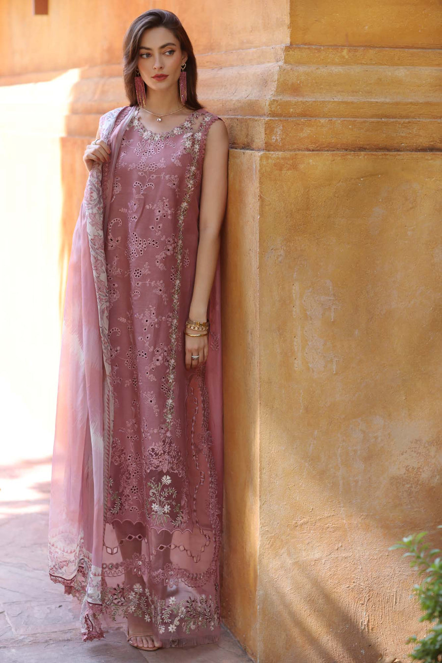 Noor by Saadia Asad Eid Luxury Handwork Laserkari Unstitched 3Pc Suit D-10B