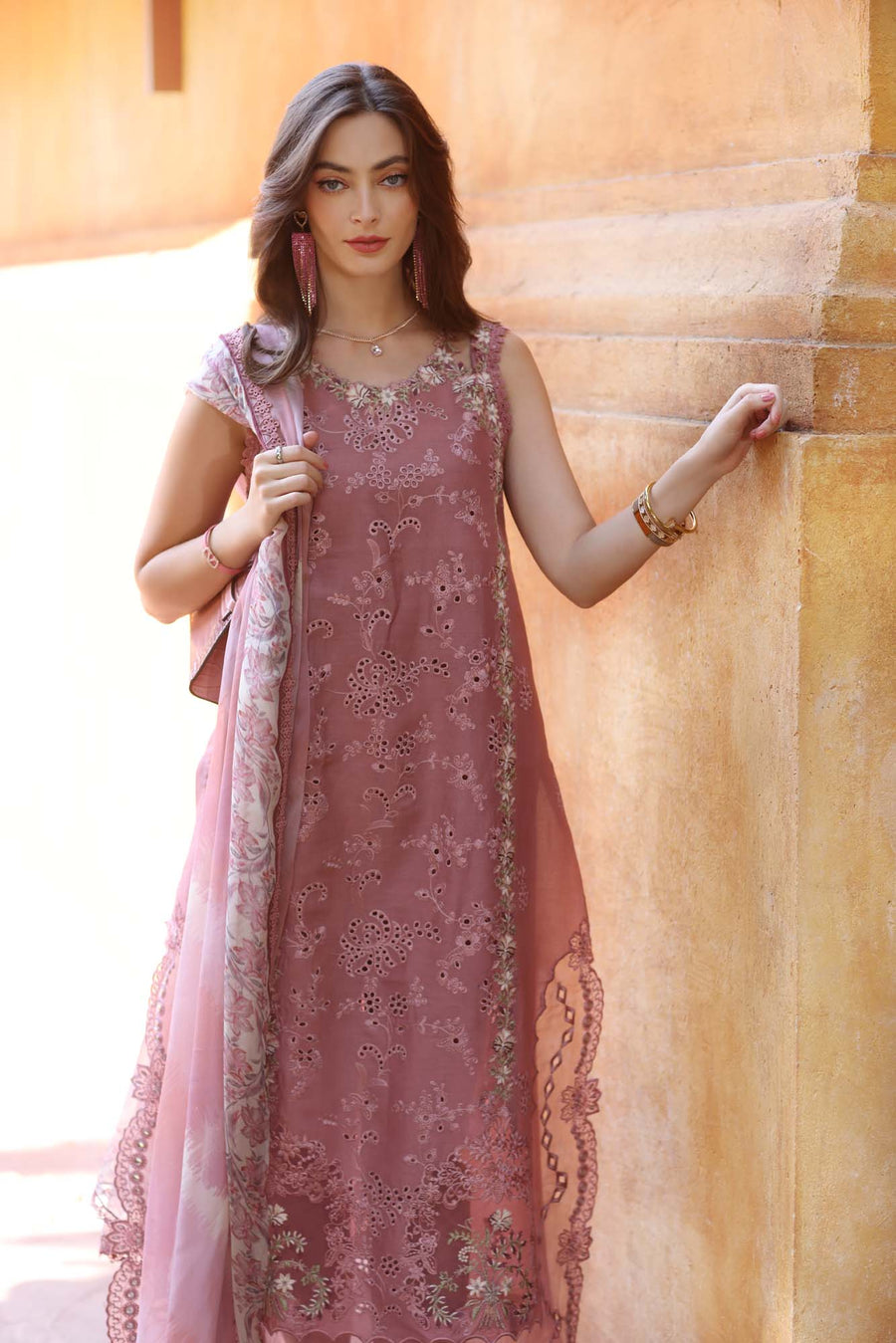Noor by Saadia Asad Eid Luxury Handwork Laserkari Unstitched 3Pc Suit D-10B