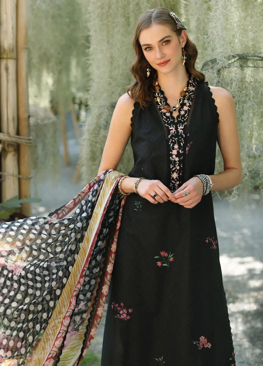 Noor by Saadia Asad Eid Luxe Printedkari Unstitched 3Pc Suit D-10B