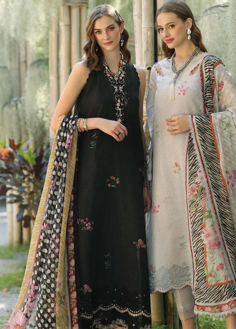 Noor by Saadia Asad Eid Luxe Printedkari Unstitched 3Pc Suit D-10B