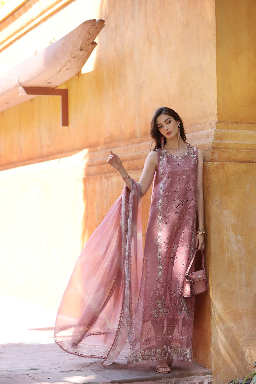Noor by Saadia Asad Eid Luxury Handwork Laserkari Unstitched 3Pc Suit D-10B