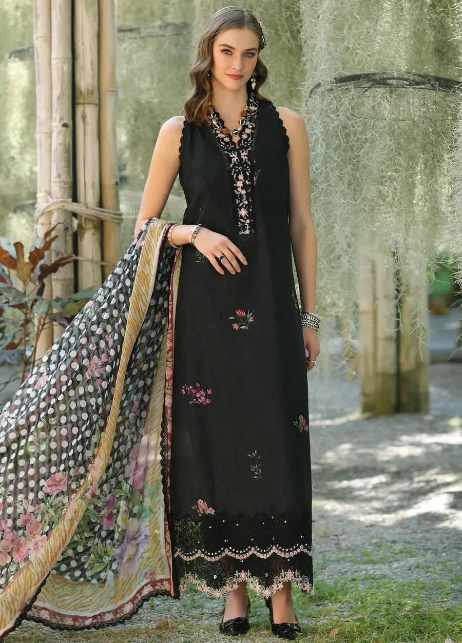 Noor by Saadia Asad Eid Luxe Printedkari Unstitched 3Pc Suit D-10B